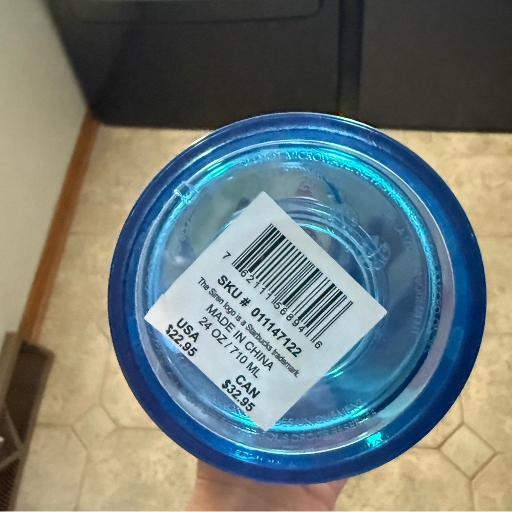 Starbucks Blue Tumbler with Lid - Picture 3 of 6